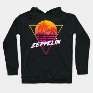 Zeppelin - Proud Name Retro 80s Sunset Aesthetic Design Hoodie